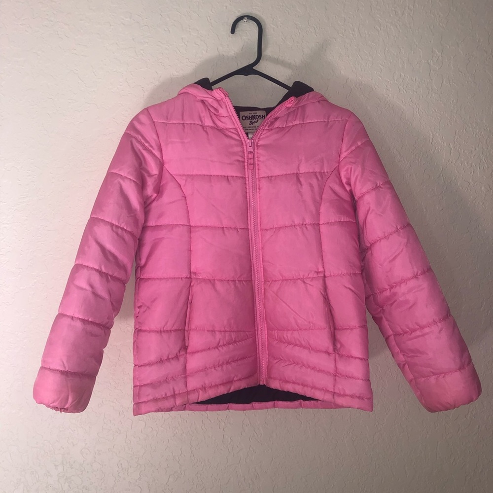 Oshkosh bgosh girls pink puffer jacket